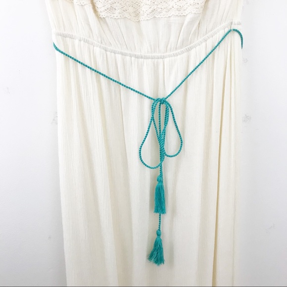 Flying Tomato Embroidered Tassel Cutout Maxi Dress - Picture 5 of 8